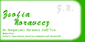 zsofia moravecz business card